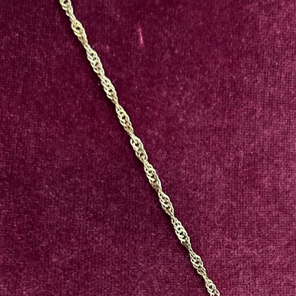 Christmas Tree Pendant Gold Chain Necklace - Picture 4 of 7